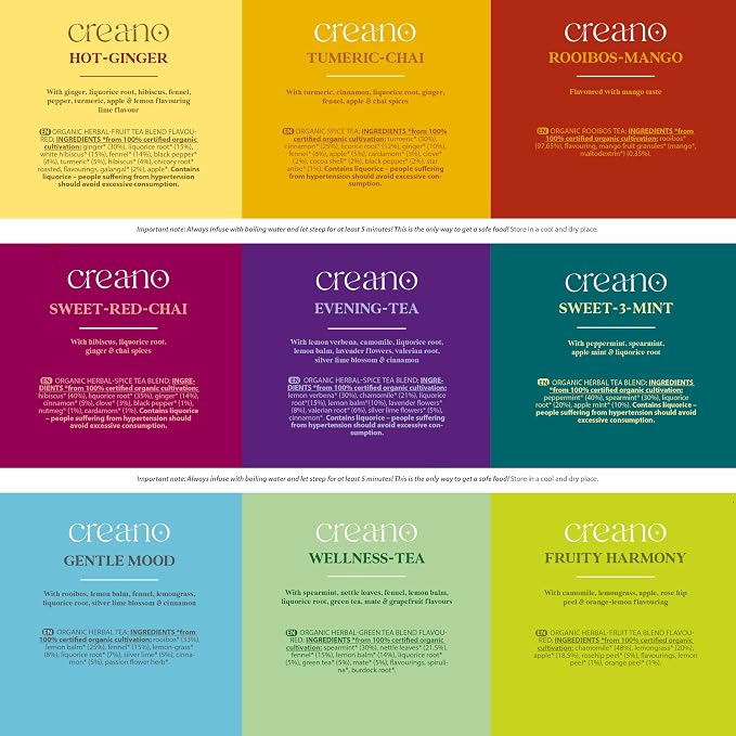 Creano Organic Herbal Tea Sampler Gift Set - Image 4