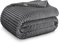 Bare Home Textured Fleece Blanket by BareHome
