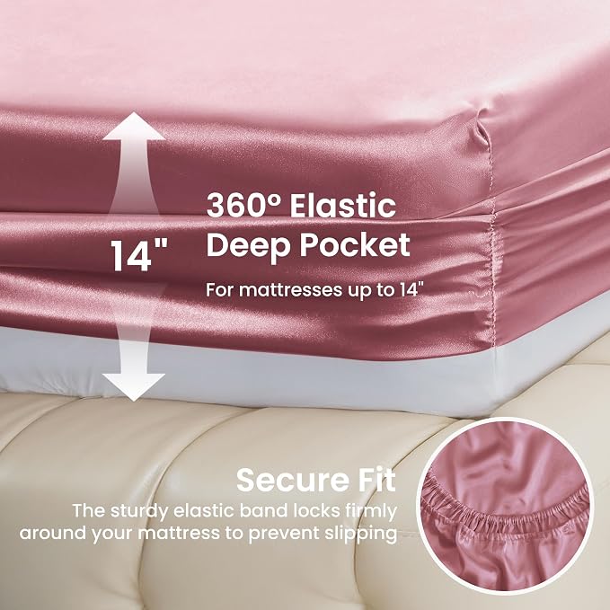 Love's cabin Satin Queen Sheets Set - Image 4