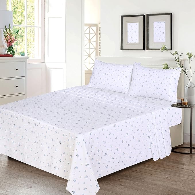 RUVANTI 100% Cotton Sheets – King Size Percale Bedding, Cooling & Breathable - Image 2