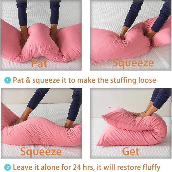 WhatsBedding Memory Foam Body Pillow - Image 5