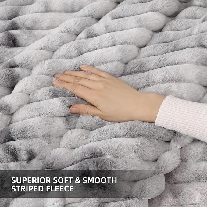 Smoofy Fluffy Full Size Comforter Sets 3 Pieces - Image 5