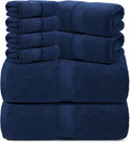 REDKISS Towels 8 Piece Luxury Bath Towel Set, 2 Bath Sheets, 2 Hand Towels by REDKISSOnline
