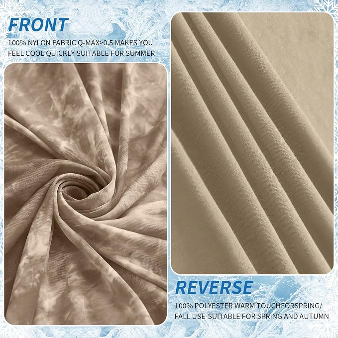 Guohaoi Cooling Blanket for HotSleepers, Decortive Tie Dye, Absorbs Heat to - Image 3