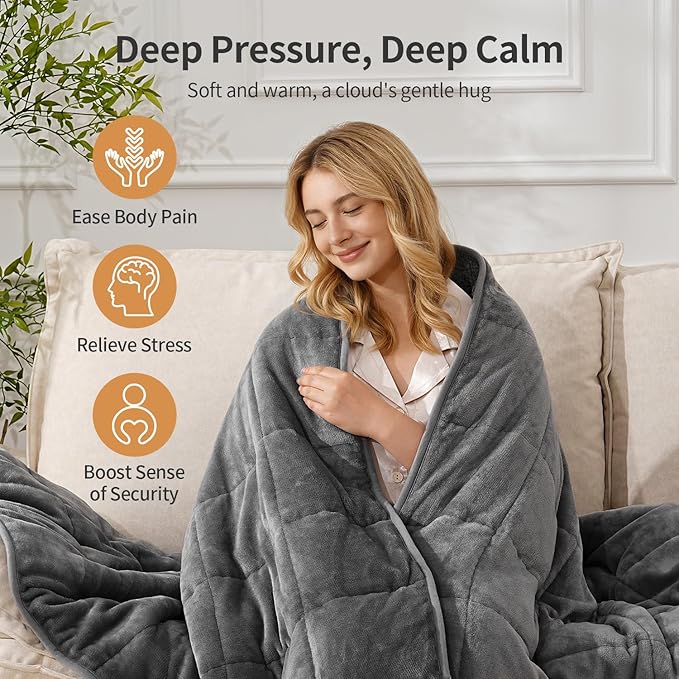 Uttermara Weighted Blankets for Adults King Size, 15lbs 90x90 inches Blanket - Image 4