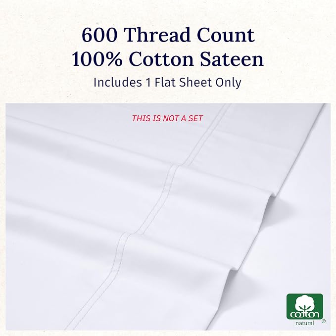 California Design Den King Size Flat Sheet Only - Image 5