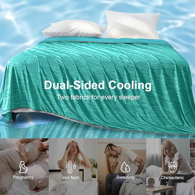 KMUSET Cooling Blanket King Size, Double Sided Summer Cooling Blankets - Image 8