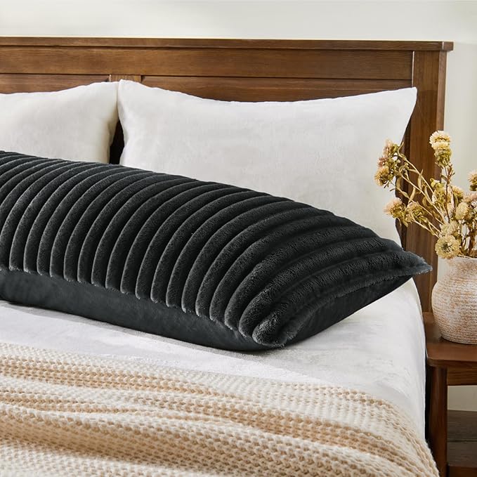 BEDELITE Fluffy Faux Fur Body Pillow Cover - Image 2