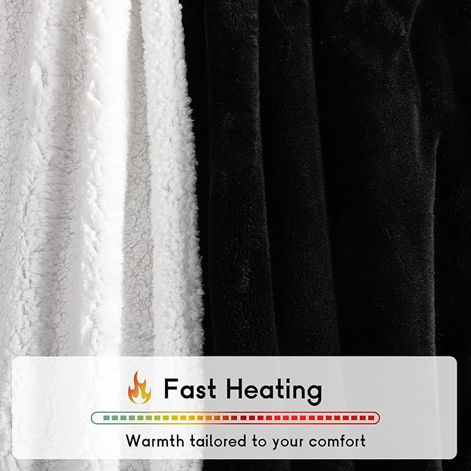 Heated Blanket Electric Throw Size 50''x60'' - Image 6