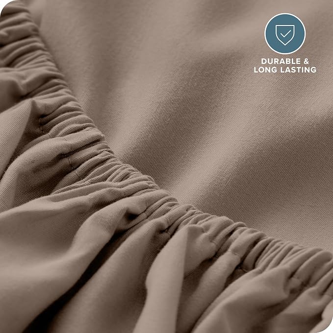 Bare Home Fitted Bottom Sheet Split King Size - Image 6