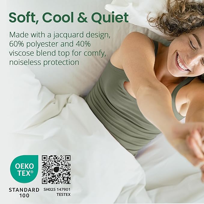 SafeRest Waterproof Queen Size Mattress Protector - Image 5