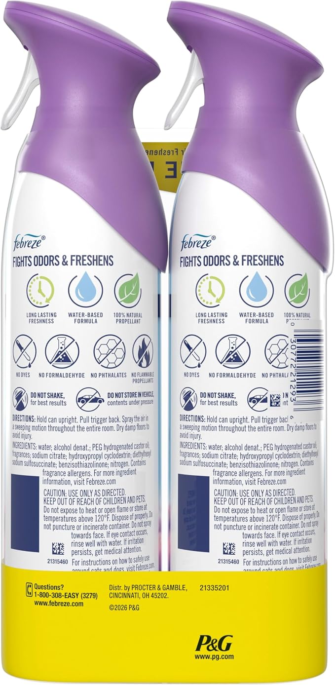 Febreze Air Mist, Air Freshener Spray, Odor Fighting Room Spray, Deodorizer - Image 13