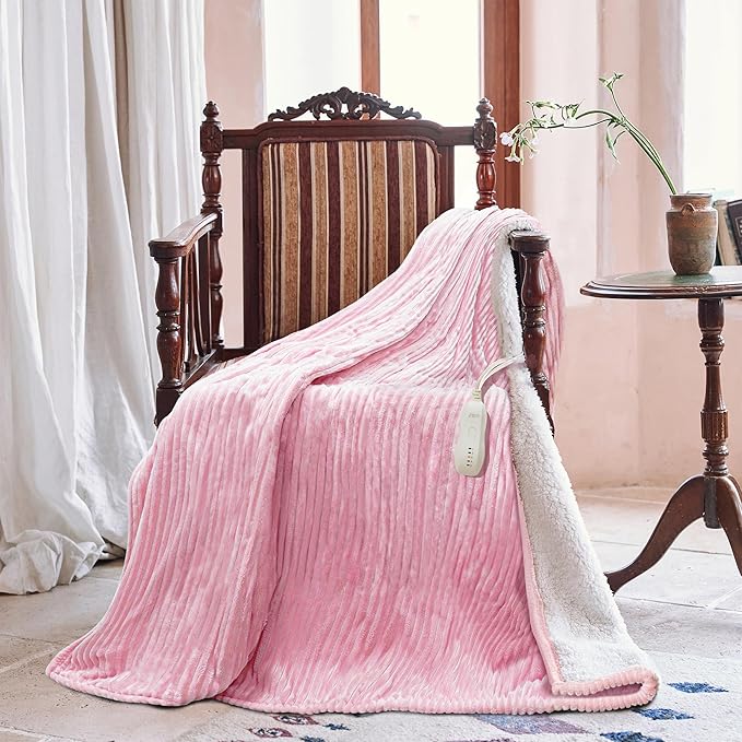 Texciting Heated Blanket Electric Blanket Throw 50”X60”-Heating Throw - Image 2