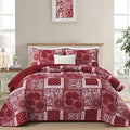 Cottolester Queen Quilt Set 3 Pieces, Soft Microfiber Boho Farmhouse Bedspread by Cottolester