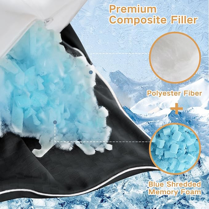 YZ HOME Cooling Body Pillow for Adults- Pillow Insert - Image 6