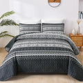 WONGS BEDDING Boho King Quilt Set, Lightweight Bed Decor Bedspread by WONGSBEDDING