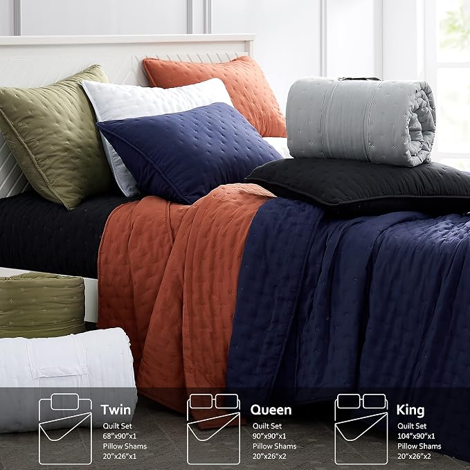 ROARINGWILD Beige Cloud Queen Size Quilt Bedding Sets - Image 7