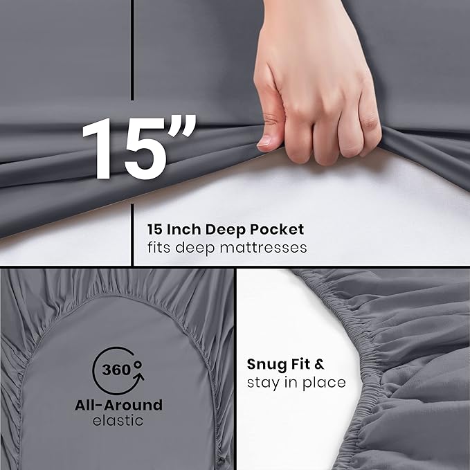 Utopia Bedding Twin Fitted Sheet - Image 3
