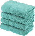 SUPERIOR Egyptian Cotton Pile Hand Towel Set of 4, Ultra Soft Luxury Towels by SUPERIOR