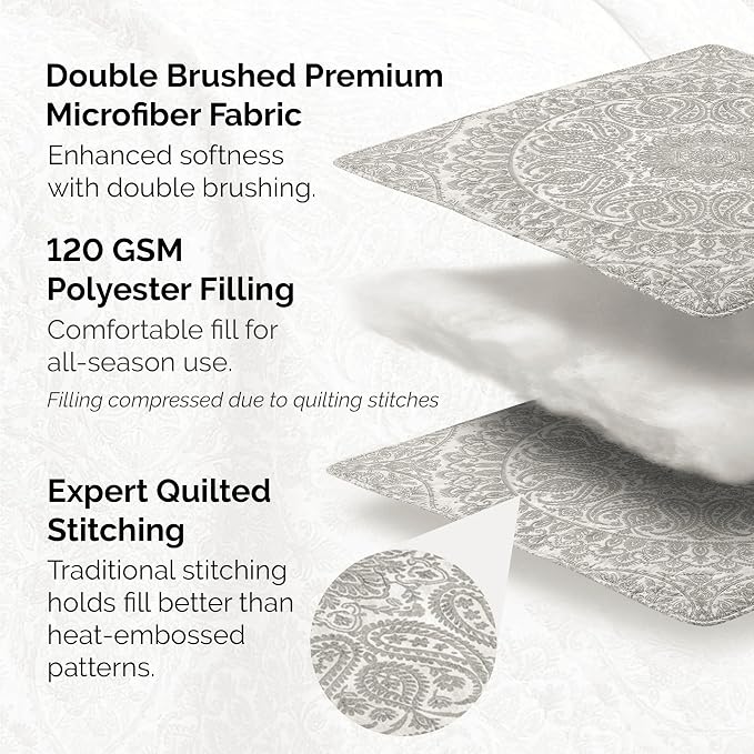 Southshore Fine Living, Inc. Quilt Comforter, Twin XL Dorm Bedding Set - Image 3