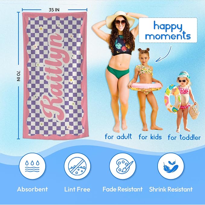 JML Personalized Beach Towel - Image 3