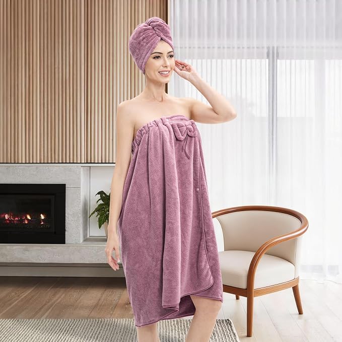 Bath Wrap Towels for Women – Adjustable Spa Shower Wrap - Image 6