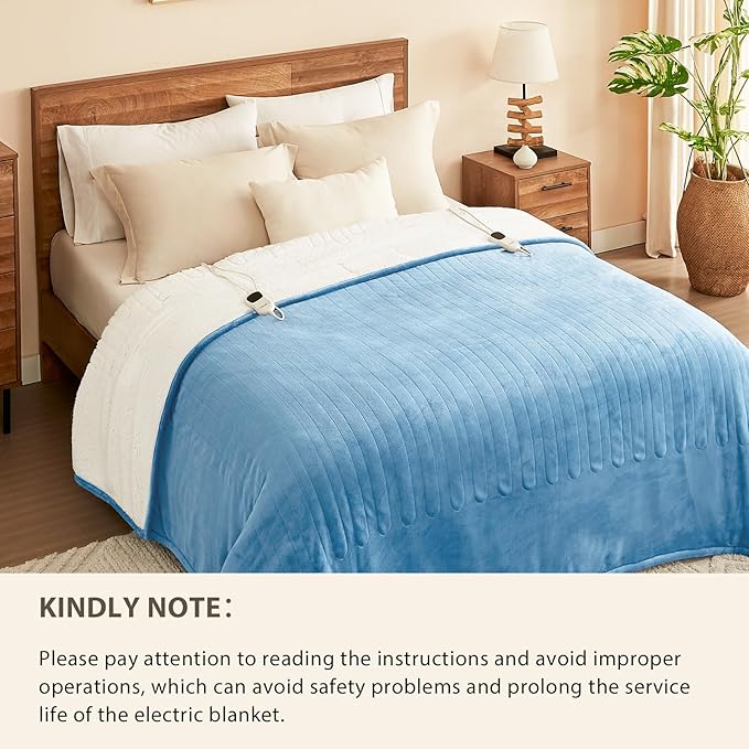 Homemate Heated Electric Blanket Queen Size - Image 8
