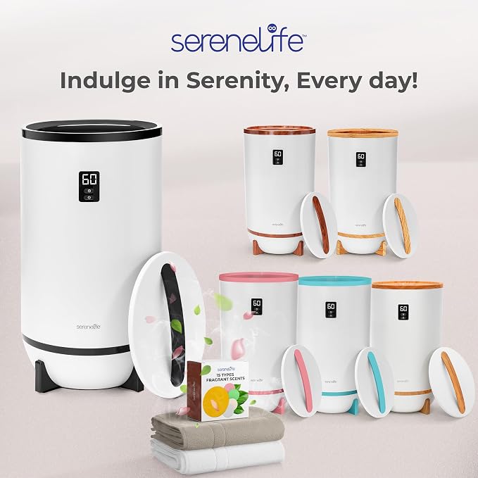 SereneLife Towel Warmer Bucket Style – Portable Blanket Heater - Image 7