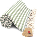 Bazaar Anatolia Turkish Beach Towel – 100% Cotton, Quick Dry, Sand Free Striped by BazaarAnatolia