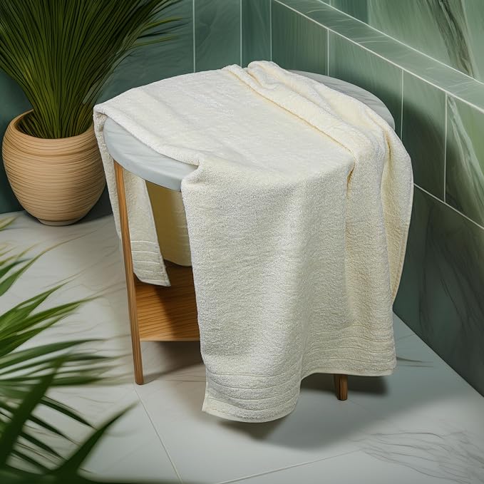 Tens Towels Pack of 4 Extra Large Bath Towels 30 x 60 Inches, 100% Cotton - Image 6