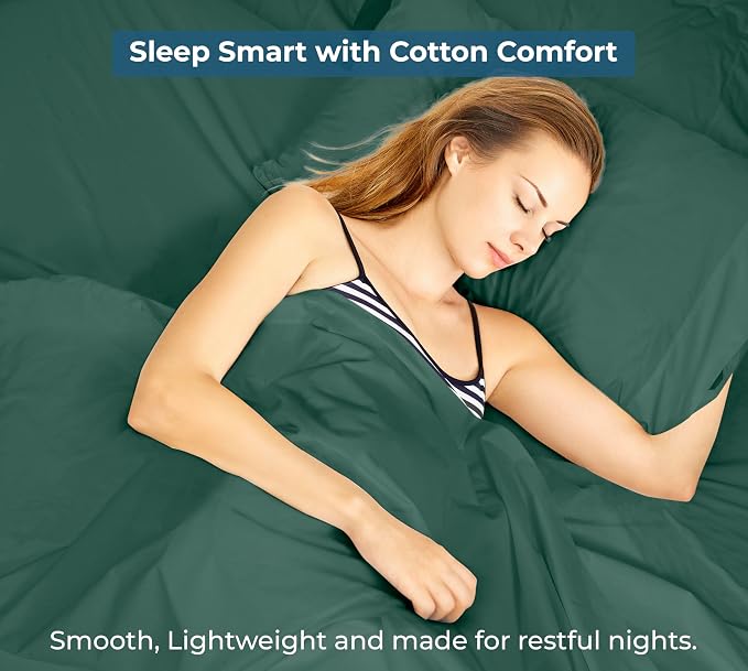 Royale Linen 100% Organic Cotton California King Flat Sheet Only - Image 9