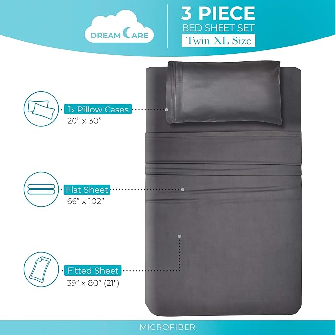 DREAMCARE Twin XL Sheet Sets - Image 4