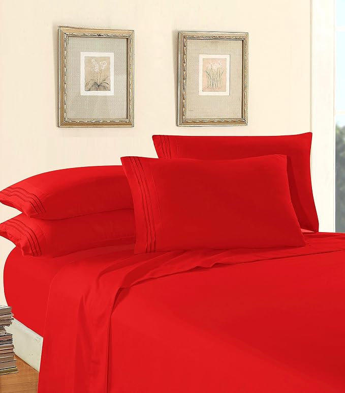 Elegant Comfort Luxury 1500 Premium Hotel Quality Microfiber 5-Piece Sheet Set by ELEGANTCOMFORT