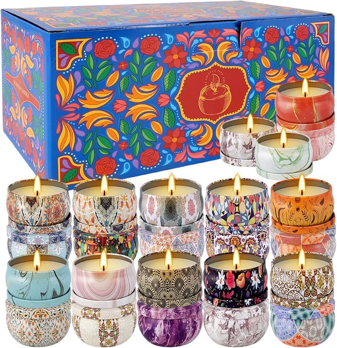 24-Piece Smokeless Scented Candle Set - Image 2