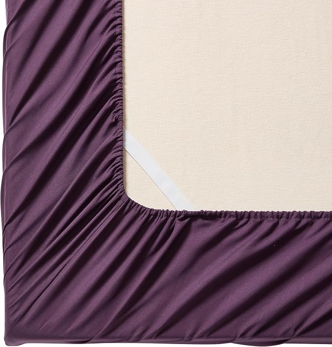 Queen Fitted Sheet Only with Full Elastic & Built in Corner Sheet Straps to - Image 2