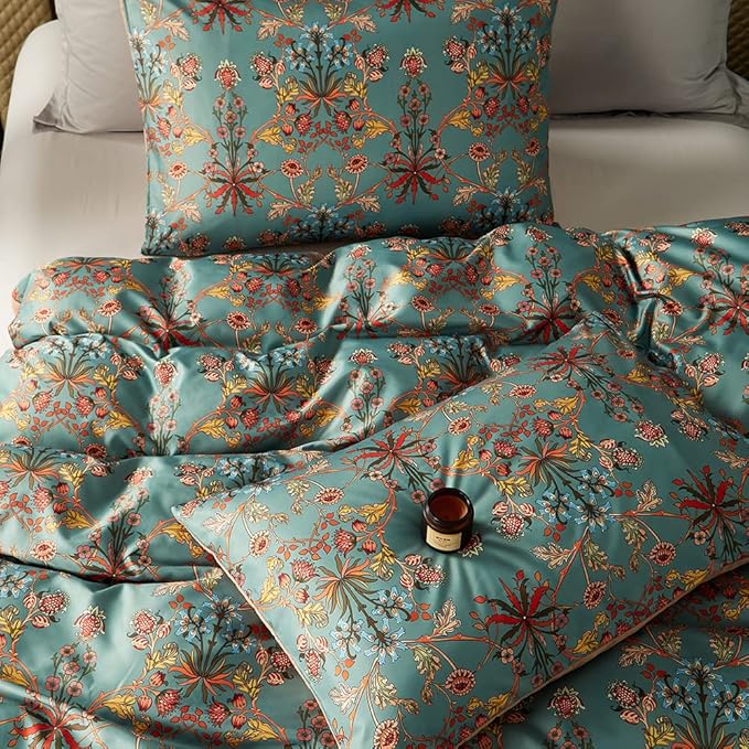 Cupocupa Duvet Cover King Size Set Boho Floral Pattern King Duvet Cover Set - Image 6