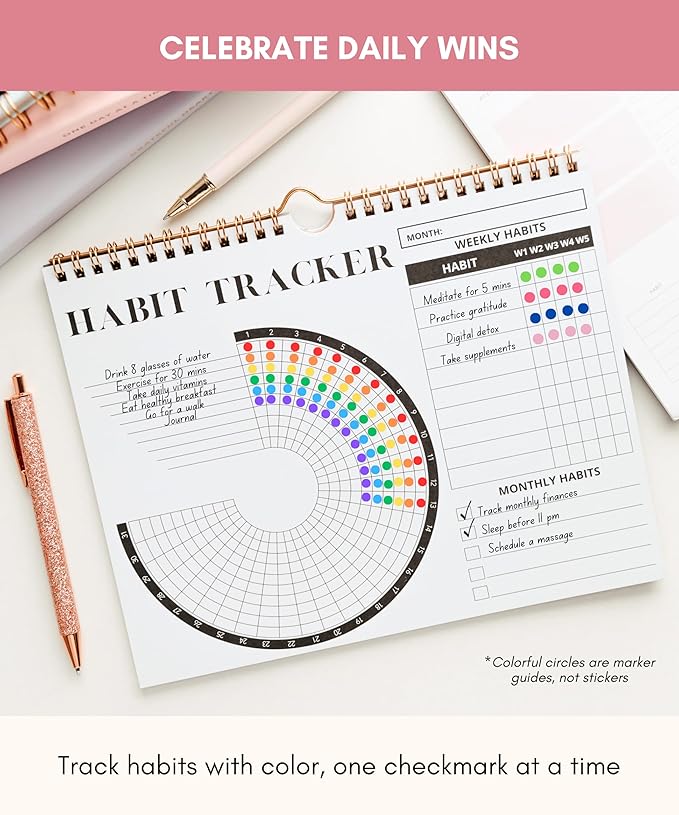 Lamare 2026 Habit Tracker Calendar – Premium Daily Habit Tracker Journal and - Image 5