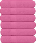 KAHAF COLLECTION 6 Pack Bath Towels Set 100% Ring Spun Cotton, Lightweight by KAHAF+COLLECTION
