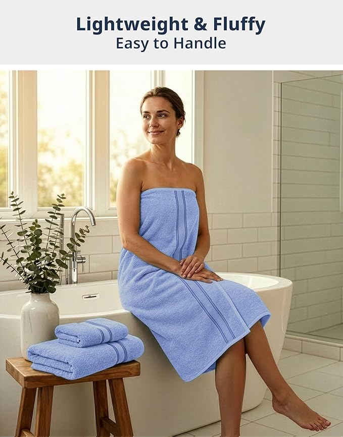 LANE LINEN Luxury Bath Towels Set - Image 2