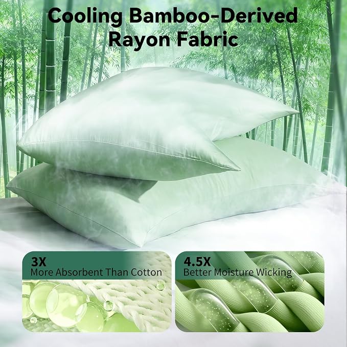 Cooling Curved Pillowcase for Side Sleeper Pillow - Image 3