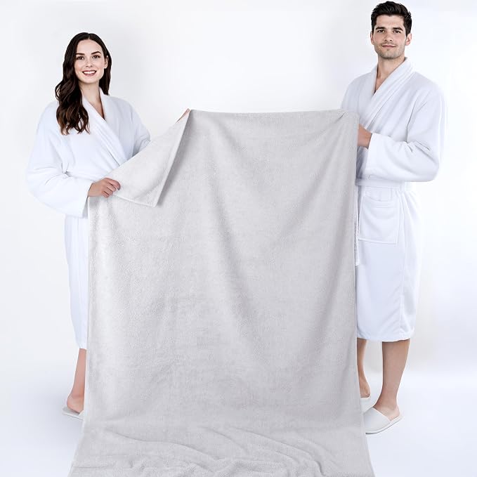 Cotton Paradise 100% Cotton 40x80 Oversized Bath Sheet, Extra Large Turkish - Image 5