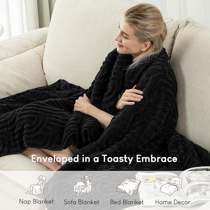 Cottonblue Jacquard Weighted Blanket - Image 6