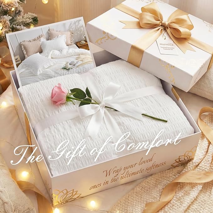 JOLLYVOGUE King Size Comforter Set, Lightweight & Fluffy Bedding Sets King - Image 9