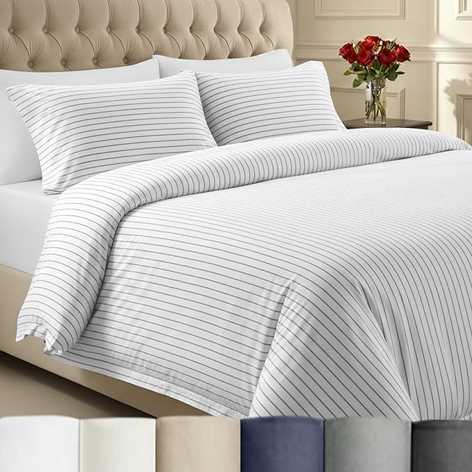 California Design Den Printed 100% Cotton King Duvet Cover Set by CaliforniaDesignDen