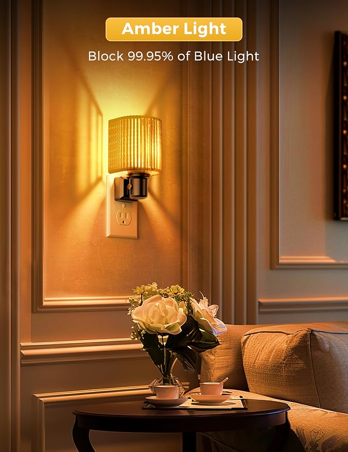 L LOHAS LED Night Lights Plug into Wall, Dimmable Night Light - Image 3