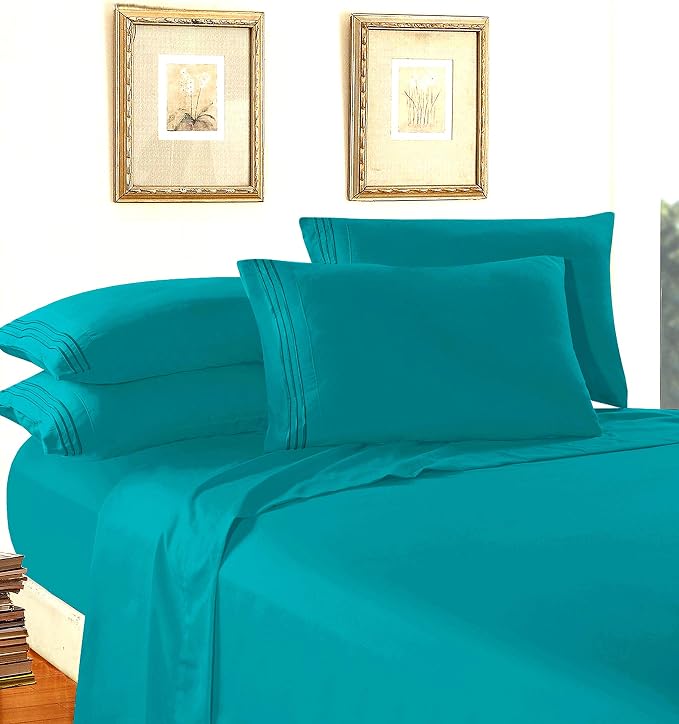 Elegant Comfort Luxurious Soft 1500 Premier Hotel Quality 4-Piece Bed Sheet Set - Image 3