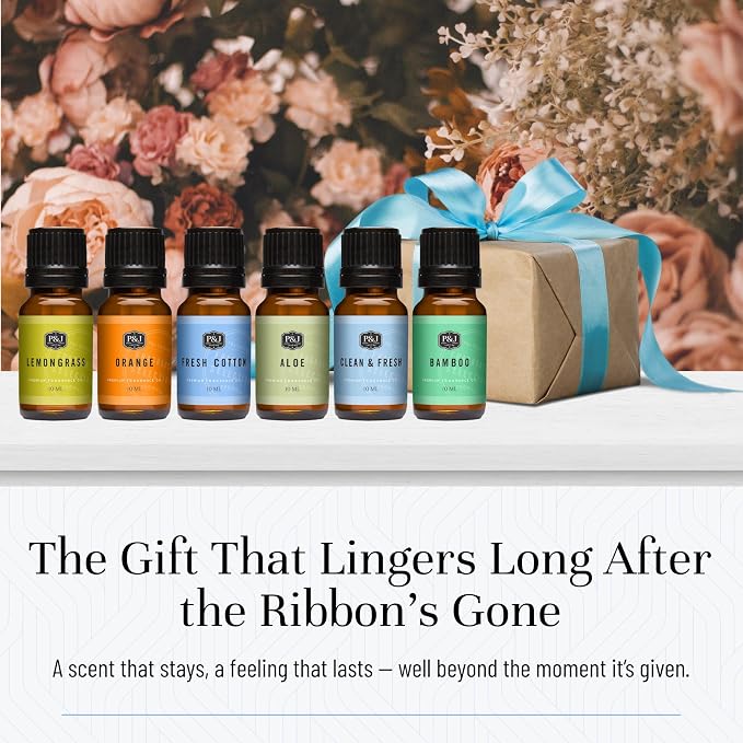 P&J Fragrance Oil Clean Home Set | Lemongrass, Fresh Cotton, Clean & Fresh - Image 5