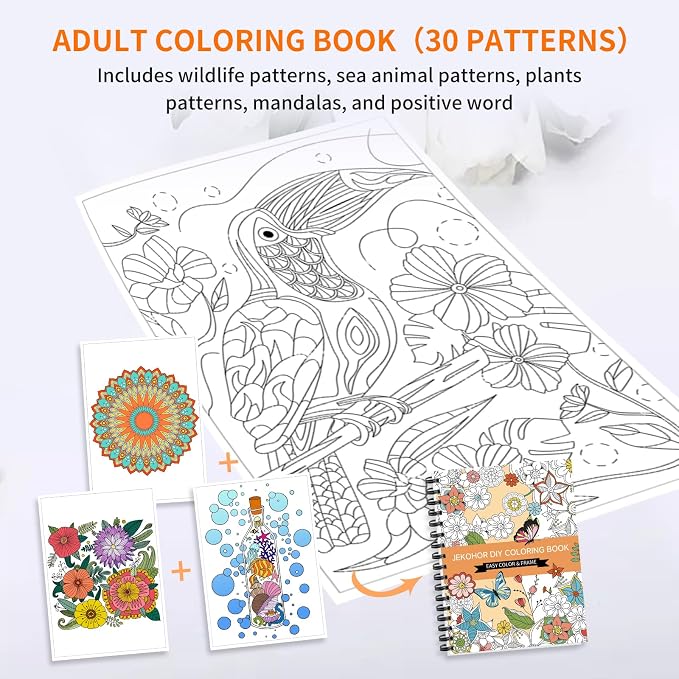 Adult Coloring Book Set, Spiral Bound Coloring Books - Image 2