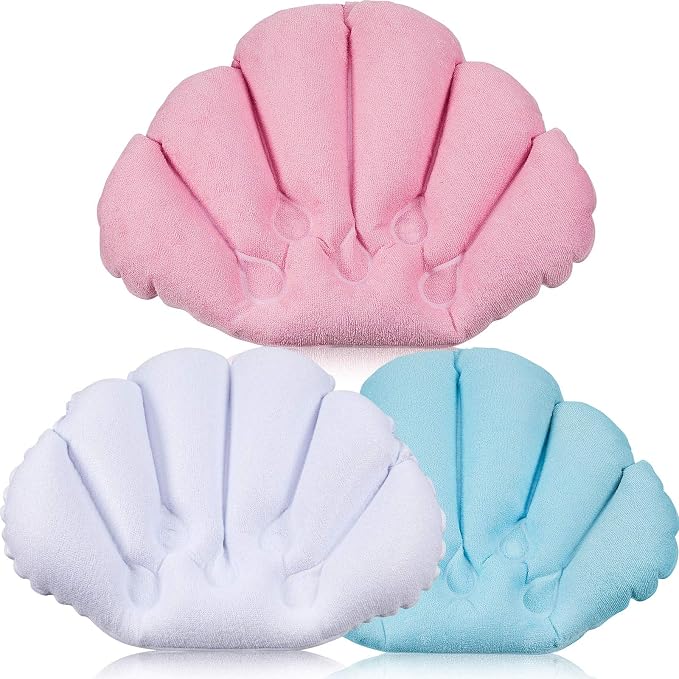 3 Pieces Inflatable Bath Pillow by Jetec