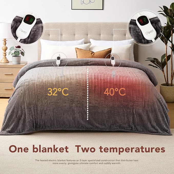 Homemate Electric Heated Blanket Queen Size - Image 8